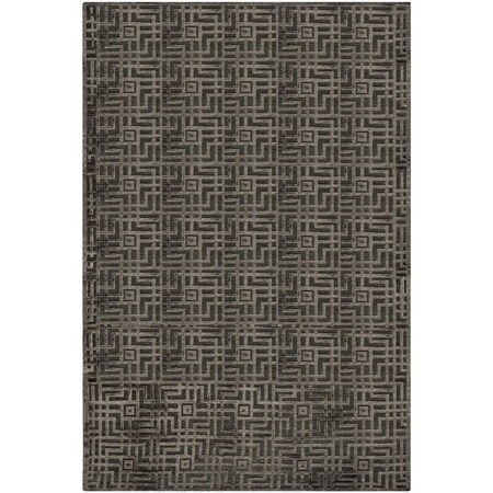 Safavieh 8 x 10 ft. Tibetan Hand Knotted Rectangle Area Rug, Charcoal TB426B-8